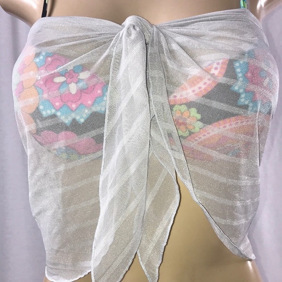 Zuliana Striped Short Sarong Made in USA - Picture 1 of 4